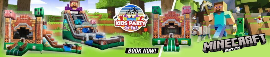 Kids Party Minecraft Bounce House Rentals