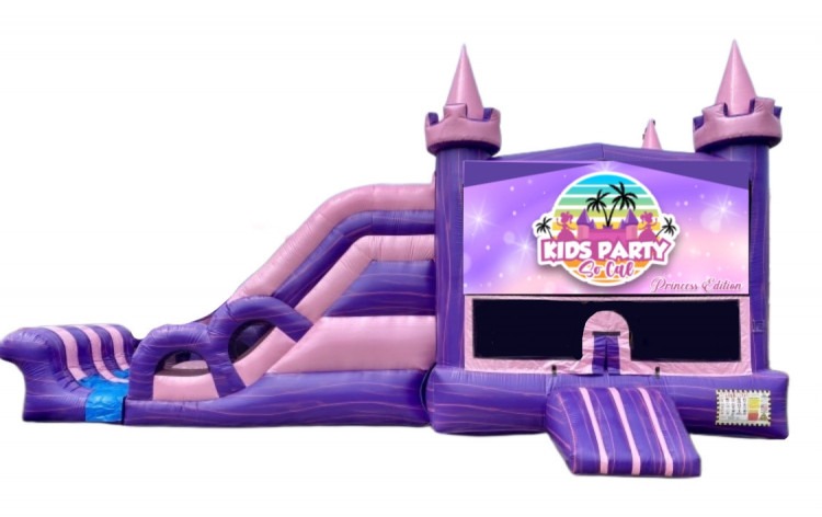 XL Princess Party Castle Combo Wet/Dry