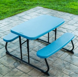 IMG 0100 1740550789 Blue Kids Picnic Table