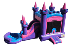 BouncingAngels C205 20ftFunSizePrincessCastleCombo 600x 1746052449 1 (Medium) Pink Castle Combo Wet/Dry