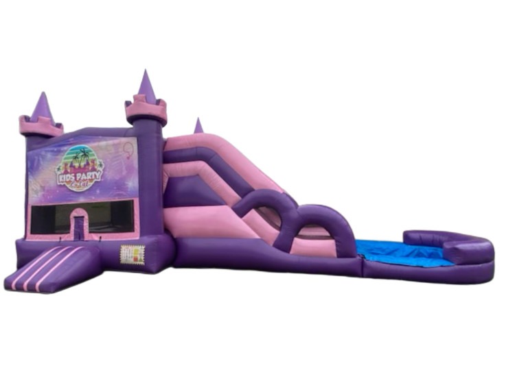 XL Princess Party Castle Waterslide #214