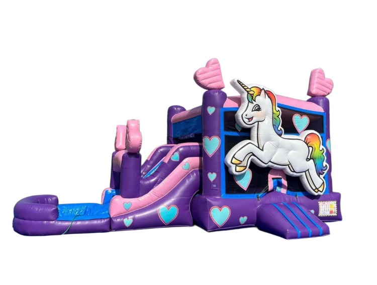 (Large) Unicorn Waterslide Bounce #203